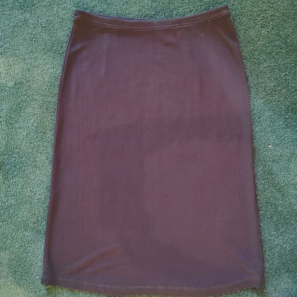 EXPRESS Skirt  Classic Black Stretch Skirt w/ Belt 90s Y2K Vintage Women’s XS - Picture 3 of 6